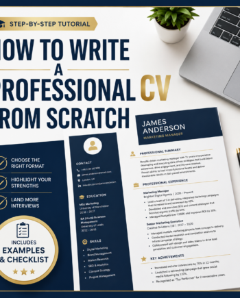 [Tutorial] How to Write a Professional CV From Scratch - Step-by-Step Guide
